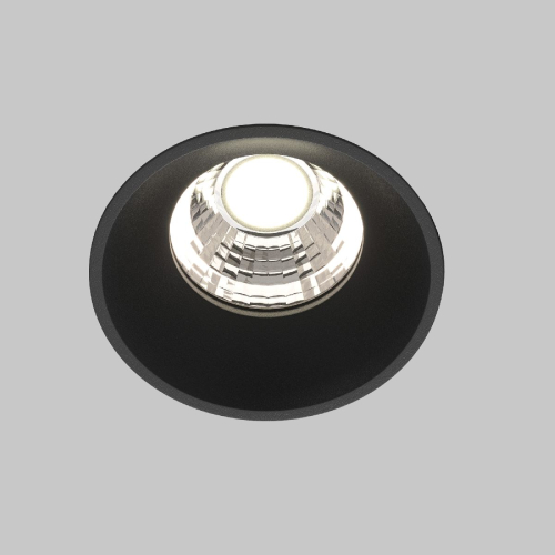 Встраиваемый светильник Maytoni Round DL058-7W4K-TRS-B изображение в интернет-магазине Cramer Light фото 2