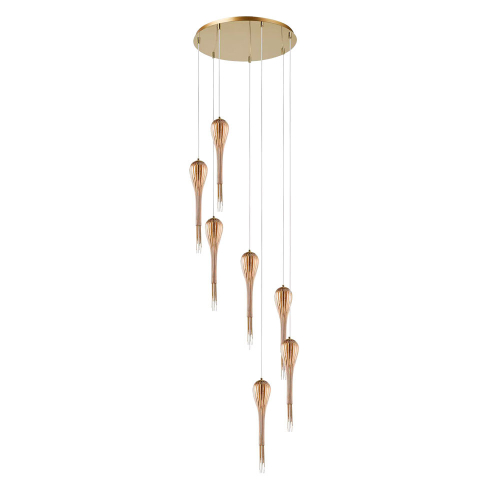 Каскадная люстра Arte Lamp Waterfall A1577SP-7GO изображение в интернет-магазине Cramer Light