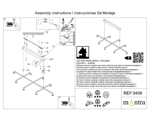 Подвесная люстра Mantra Africa 9408 изображение в интернет-магазине Cramer Light фото 7