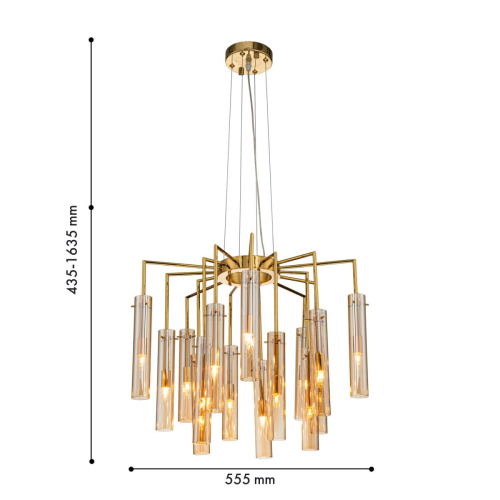 Подвесная люстра Favourite Orgel 4500-15P изображение в интернет-магазине Cramer Light фото 2