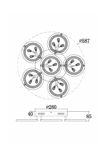Потолочный светильник Freya Bodge FR10017CL-L92W изображение в интернет-магазине Cramer Light фото 10