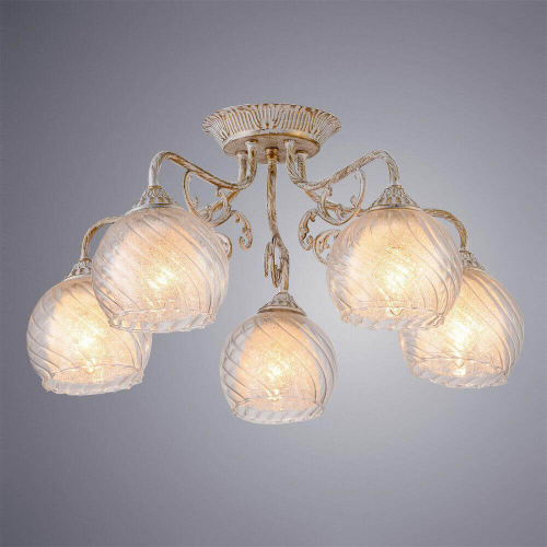 Потолочная люстра Arte Lamp A7062PL-5WG изображение в интернет-магазине Cramer Light фото 2