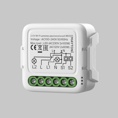 Wi-Fi диммер двухканальный Maytoni MD006 дополнительное фото фото 2