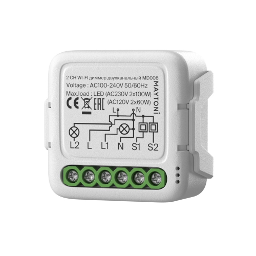 Wi-Fi диммер двухканальный Maytoni MD006 дополнительное фото