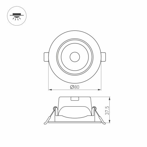 Светильник Downlight Arlight Polar 032309 изображение в интернет-магазине Cramer Light фото 6