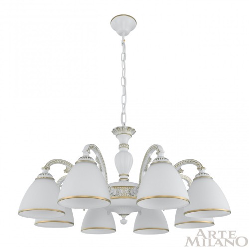 Подвесная люстра Arte Milano 340837/8 WT+G изображение в интернет-магазине Cramer Light фото 4