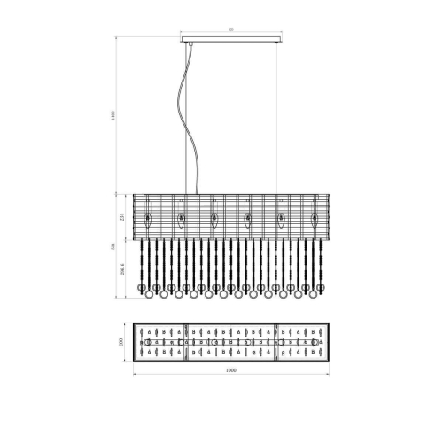 Подвесная люстра Lucia Tucci Inessa 3850.8 Silver изображение в интернет-магазине Cramer Light фото 2