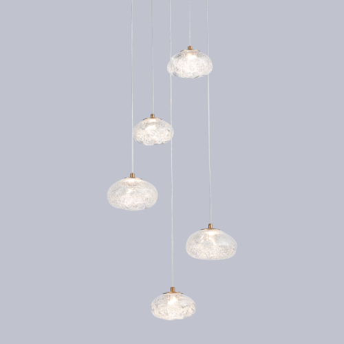 Подвесной светильник Delight Collection P98065-5 antique brass изображение в интернет-магазине Cramer Light фото 2