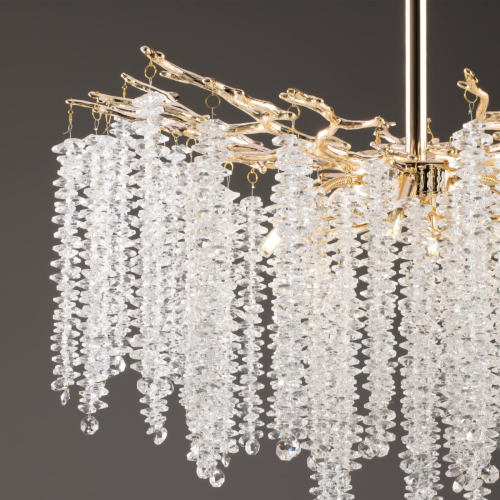 Люстра на штанге Freya Mineral FR1010CL-08G изображение в интернет-магазине Cramer Light фото 3