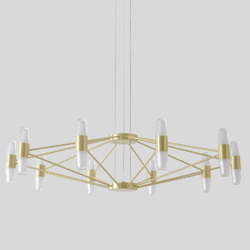 Подвесная люстра Crystal Lux DOROTEA SP10 GOLD изображение в интернет-магазине Cramer Light фото 2