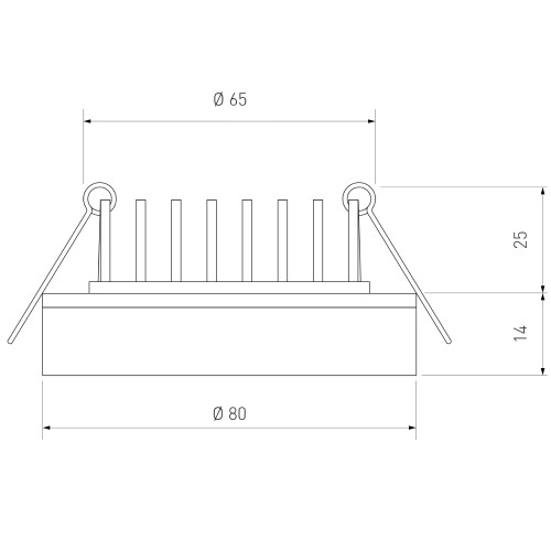 Встраиваемый светодиодный светильник Elektrostandard DSKR80 5W 4200K 4690389056710 изображение в интернет-магазине Cramer Light фото 5