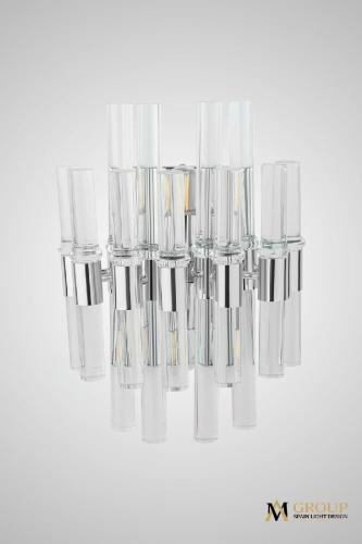 Настенный светильник AM Group ADRIAN AP2 CH изображение в интернет-магазине Cramer Light