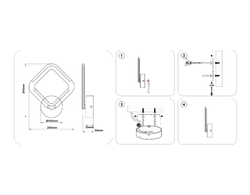 Настенный светильник Ambrella Light Original Acrylica FA8951 изображение в интернет-магазине Cramer Light фото 8