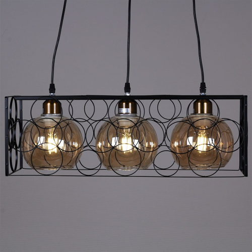 Подвесная люстра Reluce 04348-0.4-03 BK изображение в интернет-магазине Cramer Light фото 3