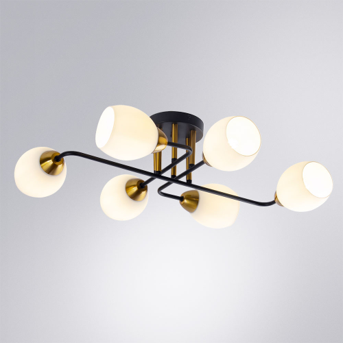 Потолочная люстра Arte Lamp Andrea A8141PL-6BK изображение в интернет-магазине Cramer Light фото 3