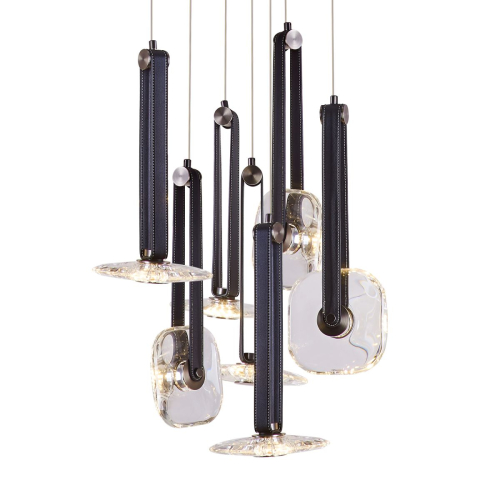 Подвесной светильник Delight Collection OD2553-7 black/clear изображение в интернет-магазине Cramer Light