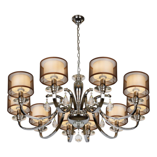 Подвесная люстра iLamp Mario RM16001/10CR изображение в интернет-магазине Cramer Light фото 2