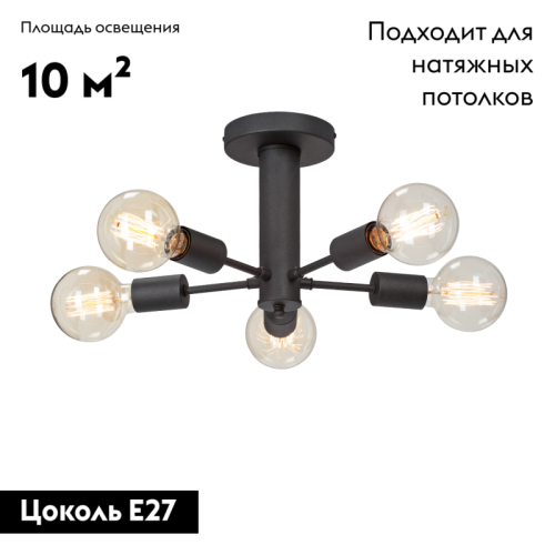 Потолочная люстра Vitaluce V3953-1/5PL изображение в интернет-магазине Cramer Light фото 2