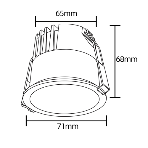 Встраиваемый светильник Crystal Lux CLT 082C1 WH 3000K изображение в интернет-магазине Cramer Light фото 6