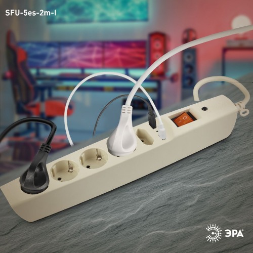 Сетевой фильтр Эра SFU-5es-2m-I C0043328 дополнительное фото фото 6