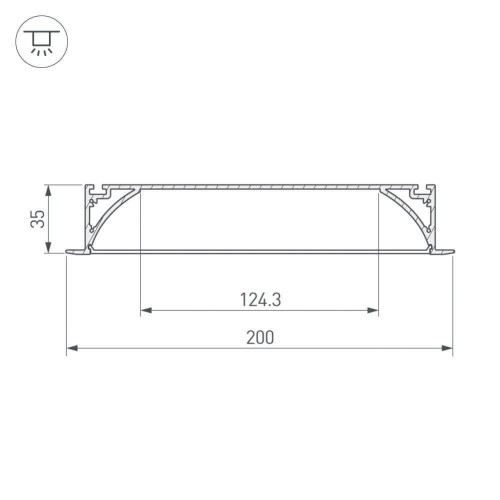 Профиль Arlight ARH-POWER 027916 изображение в интернет-магазине Cramer Light фото 3