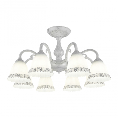 Потолочная люстра Arte Milano 347410/8 WT+SL изображение в интернет-магазине Cramer Light
