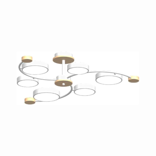 Люстра на штанге LED4U L3207-840 WH изображение в интернет-магазине Cramer Light