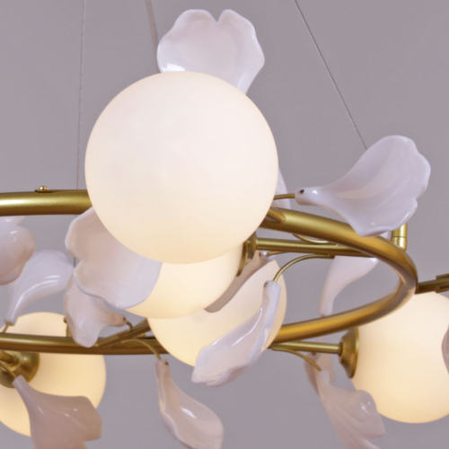 Подвесна люстра ILLUMICO IL1530-9PPA-26 GD BOND изображение в интернет-магазине Cramer Light фото 2