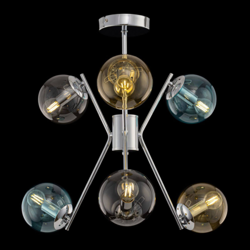 Люстра на штанге Freya Nancy FR5083PL-06CH изображение в интернет-магазине Cramer Light фото 3