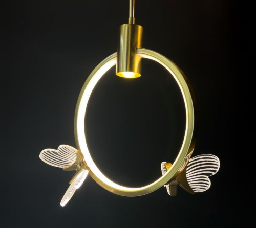 Подвесной светильник AM Group MARIPOSA SP2 POLISHED GOLD изображение в интернет-магазине Cramer Light фото 2