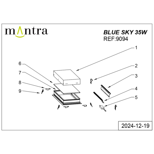 Встраиваемый светильник Mantra Blue Sky 9094 изображение в интернет-магазине Cramer Light фото 4