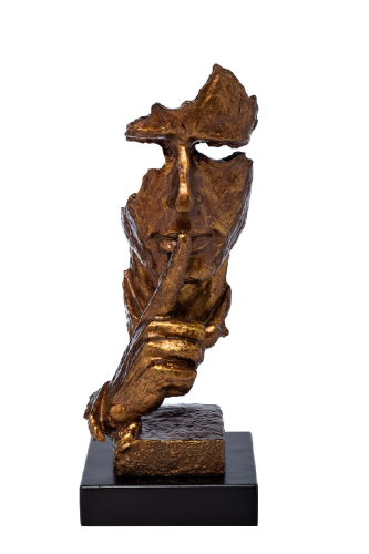 Статуэтка Молчание Garda Decor D3413GL изображение в интернет-магазине Cramer Light