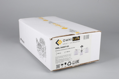 Потолочная люстра Omnilux Neviano OML-34207-03 изображение в интернет-магазине Cramer Light фото 6