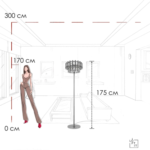 Торшер Loft IT Boucle 10438F изображение в интернет-магазине Cramer Light фото 8