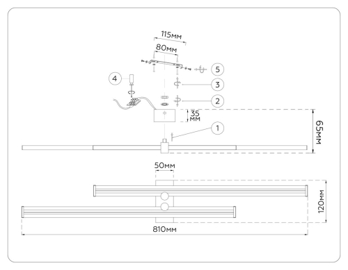 Настенный светильник Ambrella Light Comfort LineTech FL6162 изображение в интернет-магазине Cramer Light фото 2