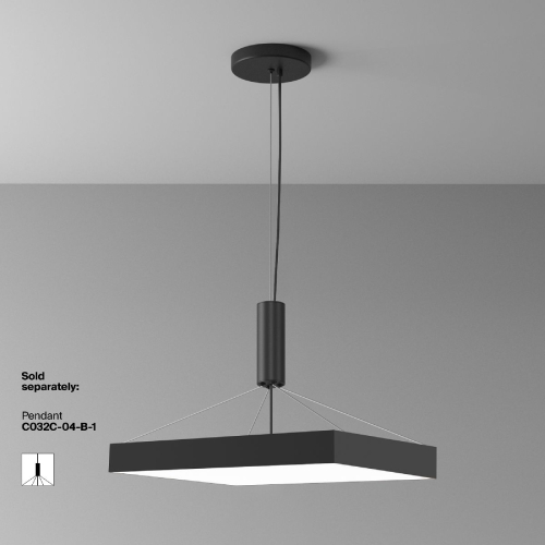 Потолочный светильник Maytoni Zon C032CL-90W4K-SQ-B изображение в интернет-магазине Cramer Light фото 11
