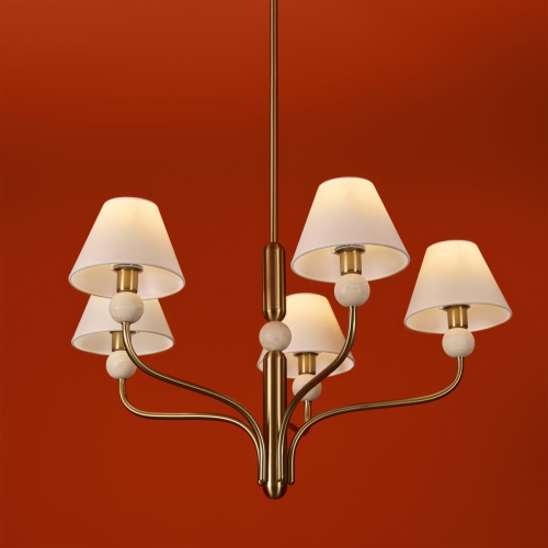 Люстра на штанге Freya Aurelia FR2058PL-05BS изображение в интернет-магазине Cramer Light фото 7