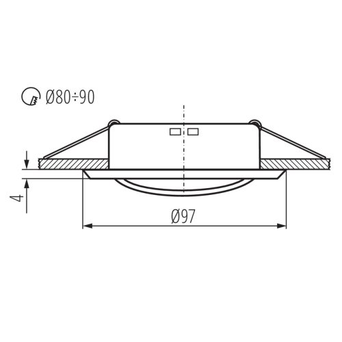 Кольцо точечного светильника Kanlux Argus 37162 изображение в интернет-магазине Cramer Light фото 3