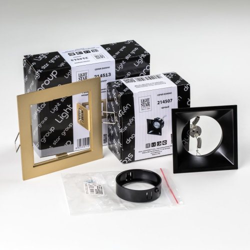 Встраиваемый светильник Lightstar Domino (214513+214507+214007) D51307BMOD изображение в интернет-магазине Cramer Light фото 2