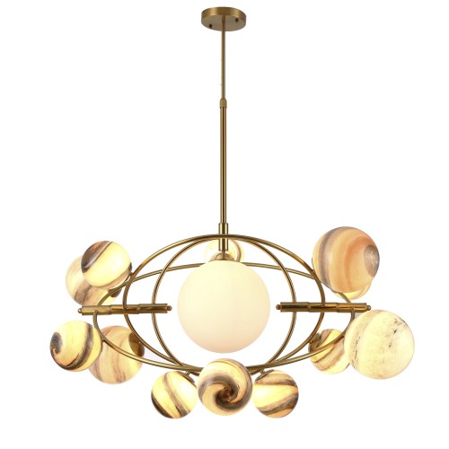 Подвесная люстра Delight Collection Planet KG1122P-13B brass изображение в интернет-магазине Cramer Light фото 2