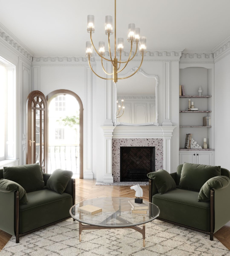Люстра на штанге Maytoni Arco MOD223PL-08BS изображение в интернет-магазине Cramer Light фото 8