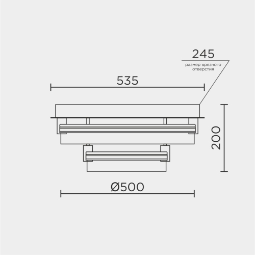 Потолочный светильник Modelight MDL.1057.530CL WH изображение в интернет-магазине Cramer Light фото 6
