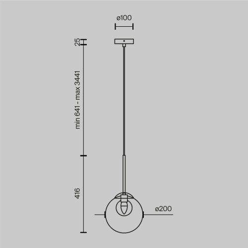 Подвесной светильник Maytoni Basic form MOD521PL-01G3 изображение в интернет-магазине Cramer Light фото 9