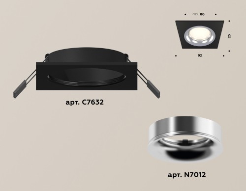 Встраиваемый светильник Ambrella Light Techno XC7632003 (C7632, N7012) изображение в интернет-магазине Cramer Light фото 2