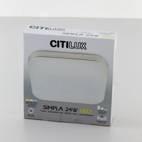 Потолочная светодиодная люстра Citilux Симпла CL714K330G изображение в интернет-магазине Cramer Light фото 20