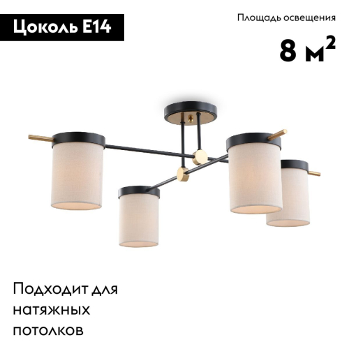 Потолочная люстра Freya Bogy FR5377CL-04B изображение в интернет-магазине Cramer Light фото 2