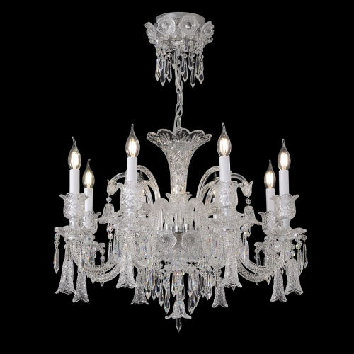 Подвесная люстра Crystal Lux VERSAILLES SP8 CHROME изображение в интернет-магазине Cramer Light фото 3