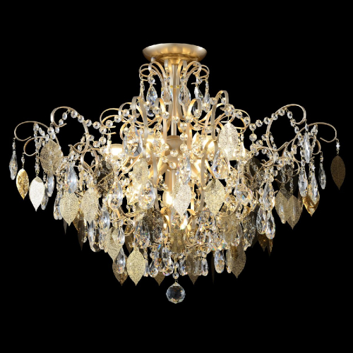 Потолочная люстра Crystal Lux ESMIRALDA PL9 GOLD изображение в интернет-магазине Cramer Light фото 4