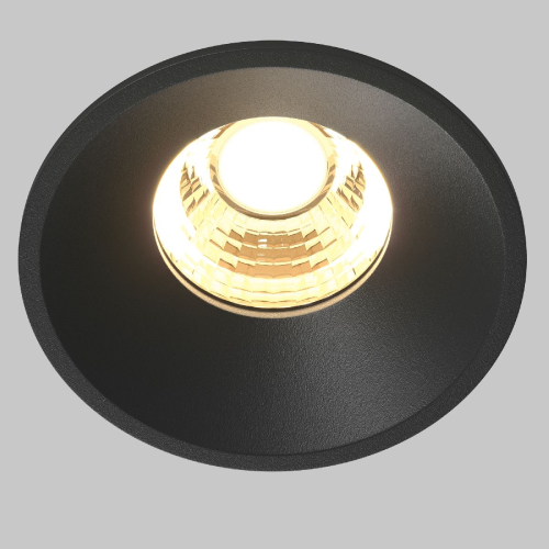Встраиваемый светильник Maytoni Round DL058-7W2.7K-B изображение в интернет-магазине Cramer Light фото 2