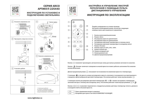 Настенно-потолочный светильник Lightstar Arco II 225440 изображение в интернет-магазине Cramer Light фото 3